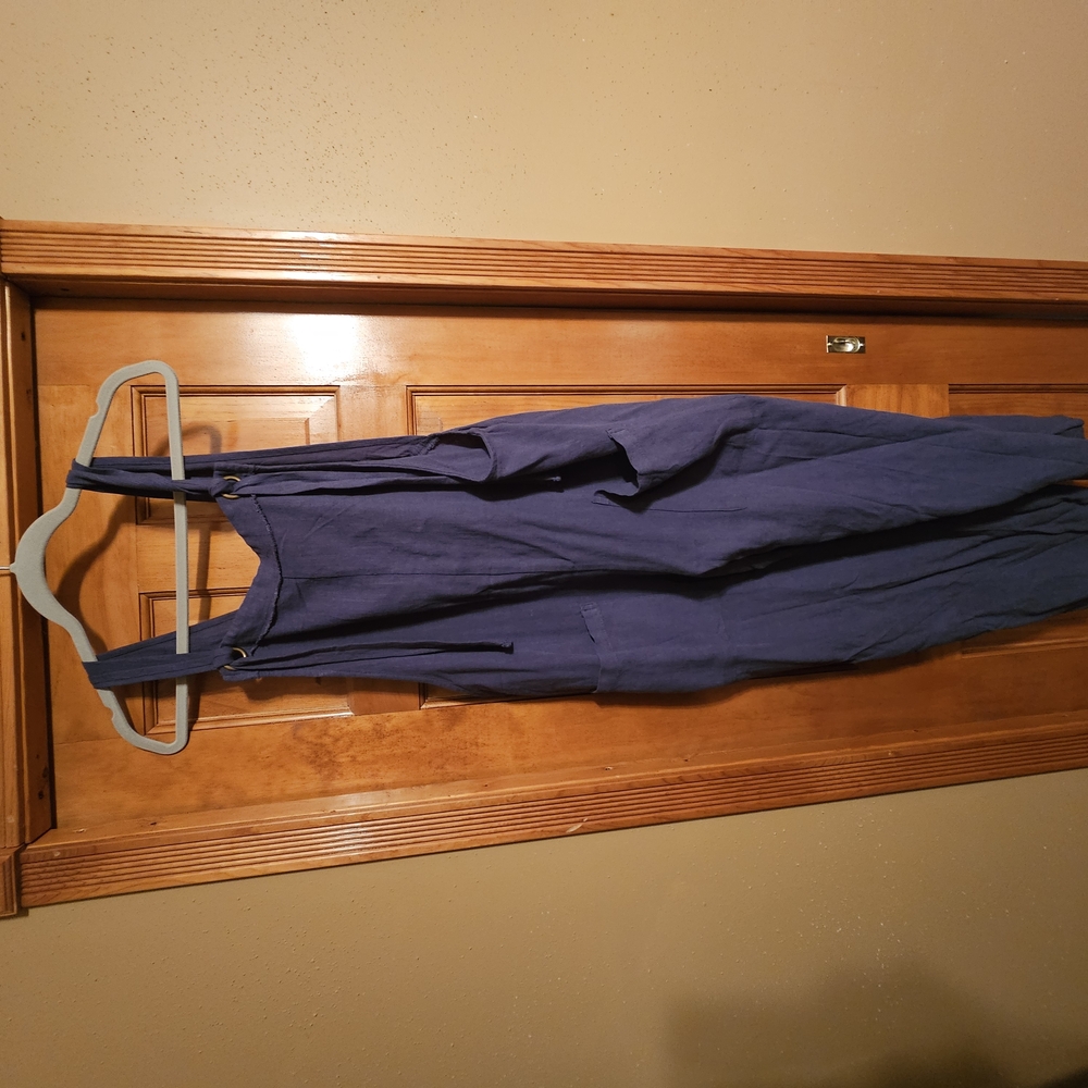 Natural Life Blue Sleeveless Jumpsuit